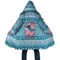 Pink Llama Christmas Cloak Xmas Holiday Patterns - Wonder Print Shop
