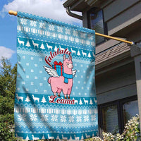 Pink Llama Christmas Garden Flag Xmas Holiday Patterns - Wonder Print Shop
