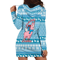 Pink Llama Christmas Hoodie Dress Xmas Holiday Patterns - Wonder Print Shop