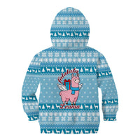 Pink Llama Christmas Kid Hoodie Xmas Holiday Patterns - Wonder Print Shop