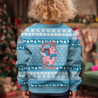 Pink Llama Christmas Kid Ugly Christmas Sweater Xmas Holiday Patterns - Wonder Print Shop