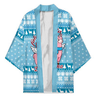 Pink Llama Christmas Kimono Xmas Holiday Patterns - Wonder Print Shop