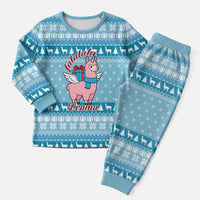 Pink Llama Christmas Pajama Set Xmas Holiday Patterns - Wonder Print Shop