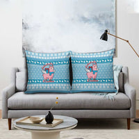 Pink Llama Christmas Pillow Cover Xmas Holiday Patterns - Wonder Print Shop