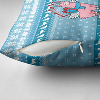 Pink Llama Christmas Pillow Cover Xmas Holiday Patterns - Wonder Print Shop