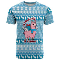 Pink Llama Christmas T Shirt Xmas Holiday Patterns - Wonder Print Shop