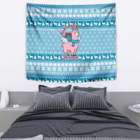 Pink Llama Christmas Tapestry Xmas Holiday Patterns - Wonder Print Shop