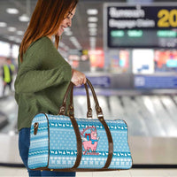 Pink Llama Christmas Travel Bag Xmas Holiday Patterns - Wonder Print Shop
