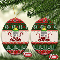 Son Of A Nut Cracker Christmas Ceramic Ornament Xmas Holiday Patterns - Wonder Print Shop