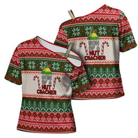 Son Of A Nut Cracker Christmas Cross Shoulder Shirt Xmas Holiday Patterns - Wonder Print Shop