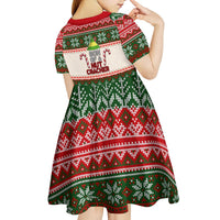 Son Of A Nut Cracker Christmas Kid Short Sleeve Dress Xmas Holiday Patterns - Wonder Print Shop