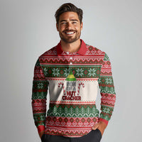 Son Of A Nut Cracker Christmas Long Sleeve Polo Shirt Xmas Holiday Patterns - Wonder Print Shop