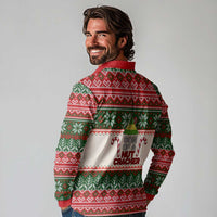 Son Of A Nut Cracker Christmas Long Sleeve Polo Shirt Xmas Holiday Patterns - Wonder Print Shop