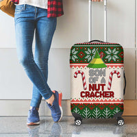 Son Of A Nut Cracker Christmas Luggage Cover Xmas Holiday Patterns - Wonder Print Shop
