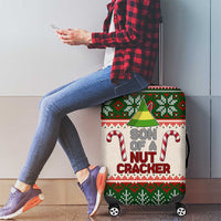 Son Of A Nut Cracker Christmas Luggage Cover Xmas Holiday Patterns - Wonder Print Shop