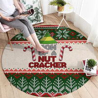 Son Of A Nut Cracker Christmas Round Carpet Xmas Holiday Patterns - Wonder Print Shop