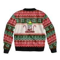 Son Of A Nut Cracker Christmas Sleeve Zip Bomber Jacket Xmas Holiday Patterns - Wonder Print Shop