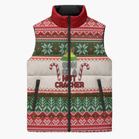 Son Of A Nut Cracker Christmas Sleeveless Puffer Jacket Xmas Holiday Patterns - Wonder Print Shop