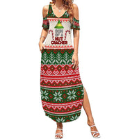 Son Of A Nut Cracker Christmas Summer Maxi Dress Xmas Holiday Patterns - Wonder Print Shop