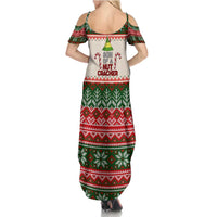Son Of A Nut Cracker Christmas Summer Maxi Dress Xmas Holiday Patterns - Wonder Print Shop