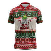 Son Of A Nut Cracker Christmas Zipper Polo Shirt Xmas Holiday Patterns - Wonder Print Shop