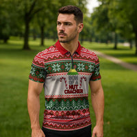 Son Of A Nut Cracker Christmas Zipper Polo Shirt Xmas Holiday Patterns - Wonder Print Shop