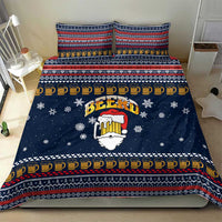 Santa Beerd Christmas Bedding Set Xmas Holiday Patterns - Wonder Print Shop