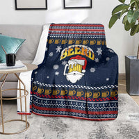 Santa Beerd Christmas Blanket Xmas Holiday Patterns - Wonder Print Shop