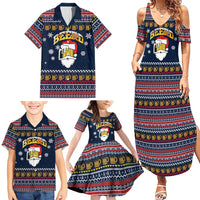 Santa Beerd Christmas Family Matching Summer Maxi Dress and Hawaiian Shirt Xmas Holiday Patterns - Wonder Print Shop