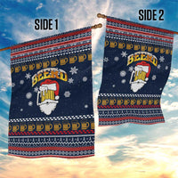 Santa Beerd Christmas Garden Flag Xmas Holiday Patterns - Wonder Print Shop