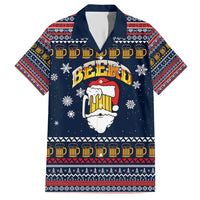 Santa Beerd Christmas Hawaiian Shirt Xmas Holiday Patterns - Wonder Print Shop