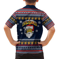 Santa Beerd Christmas Hawaiian Shirt Xmas Holiday Patterns - Wonder Print Shop