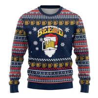 Santa Beerd Christmas Ugly Christmas Sweater Xmas Holiday Patterns - Wonder Print Shop