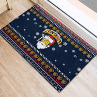 Santa Beerd Christmas Rubber Doormat Xmas Holiday Patterns - Wonder Print Shop