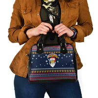 Santa Beerd Christmas Shoulder Handbag Xmas Holiday Patterns - Wonder Print Shop