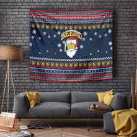 Santa Beerd Christmas Tapestry Xmas Holiday Patterns - Wonder Print Shop