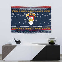 Santa Beerd Christmas Tapestry Xmas Holiday Patterns - Wonder Print Shop