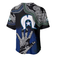 Black And White Aboriginal - Torres Strait Islanders Flag Baseball Jersey - Wonder Print Shop