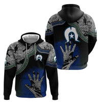 Black And White Aboriginal - Torres Strait Islanders Flag Hoodie - Wonder Print Shop