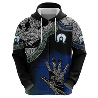 Black And White Aboriginal - Torres Strait Islanders Flag Hoodie - Wonder Print Shop