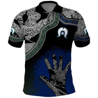 Black And White Aboriginal - Torres Strait Islanders Flag Polo Shirt - Wonder Print Shop