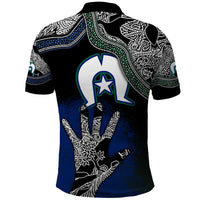 Black And White Aboriginal - Torres Strait Islanders Flag Polo Shirt - Wonder Print Shop