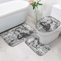Ida B. Wells Bathroom Set with Newspaper Collage Design Powerful Portrait Civil Rights and Free Press Tribute - Wonder Print Shop