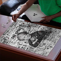 Ida B. Wells Puzzle with Newspaper Collage Design Powerful Portrait Civil Rights and Free Press Tribute - Wonder Print Shop
