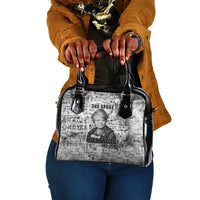 Ida B. Wells Shoulder Handbag with Newspaper Collage Design Powerful Portrait Civil Rights and Free Press Tribute - Wonder Print Shop