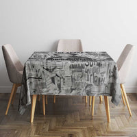 Ida B. Wells Tablecloth with Newspaper Collage Design Powerful Portrait Civil Rights and Free Press Tribute - Wonder Print Shop