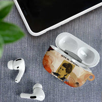 Ida B. Wells AirPods Case with Floral Pen Design Illustrated Portrait Civil Rights and Journalism Tribute - Wonder Print Shop