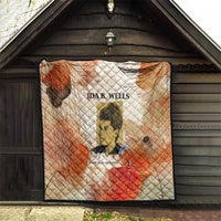 Ida B. Wells Quilt with Floral Pen Design Illustrated Portrait Civil Rights and Journalism Tribute - Wonder Print Shop