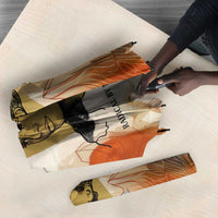 Ida B. Wells Umbrella with Floral Pen Design Illustrated Portrait Civil Rights and Journalism Tribute - Wonder Print Shop