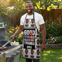 John Lewis Apron with Mugshot Collage Design Civil Rights Portrait Good Trouble Tribute - Wonder Print Shop